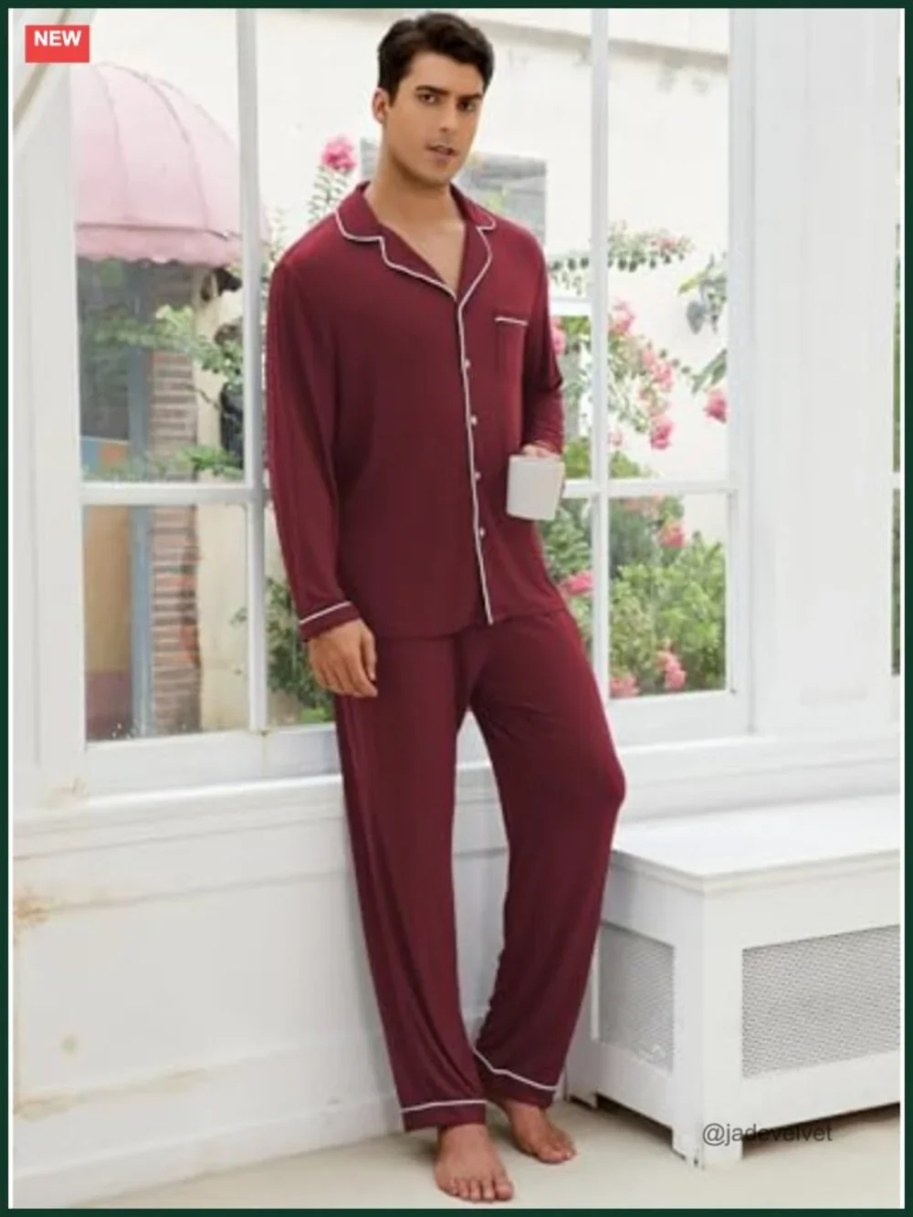Button Down Pajama Set Short Sleeve Shorts Modal Soft Sleepwear with Pockets
